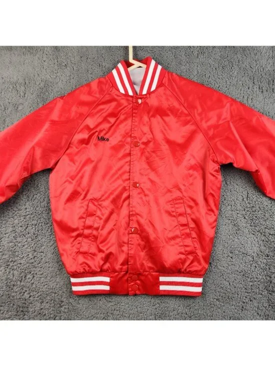 VTG Circus Bomber Jacket Youth Large Hadi Shrine Evansville IN Embroidered Lion - Picture 10 of 12